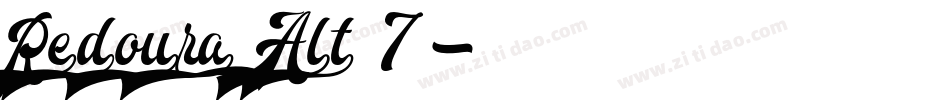 Redoura Alt 7字体转换